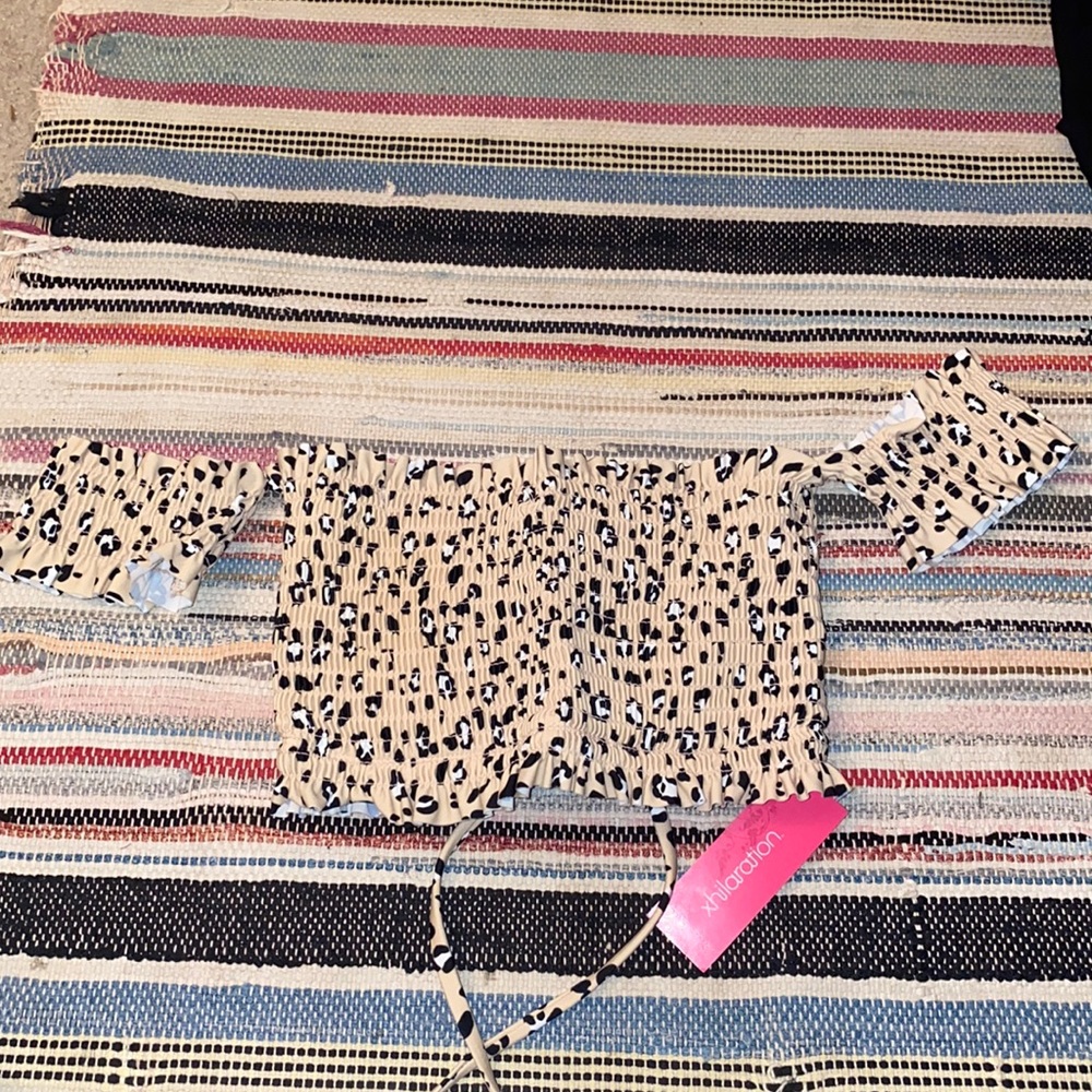 Cheetah print bikini top!